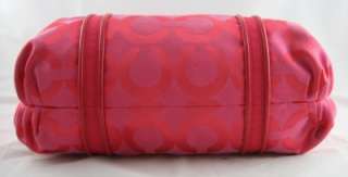 COACH Large *Pink* POPPY Op Art Glam TOTE Bag 13826  