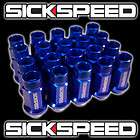 BLUE 20 EXTENDED ANODIZED TUNER RACING LUGNUT LUG NUTS FOR WHEEL/RIM 1 