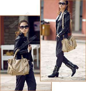 New Korean Fashion Womens Handbag Purses Shoulder Bags Tote PU 