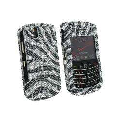 Eforcity Snap on Crystal Case for Blackberry Tour 9630 Zebra Diamond 