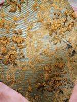 ANTIQUE FRENCH FABRIC TEXTILE SILK LINEN  