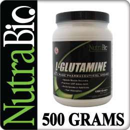 GLUTAMINE 500G   Build MUSCLE Size Stength & Recovery 649908230401 