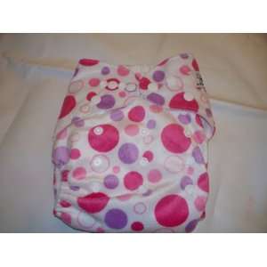   Cloth Baby Eco Grow One (One Size Cloth Diaper) Minky Pink Rings Baby