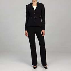 Calvin Klein Womens Belted Pant Suit  