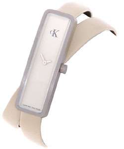 Calvin Klein Womens Beige Dial Long Strap Watch  