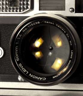 Canon Model 7 35 mm Rangefinder Camera w/ 50mm f/1.4 Screw Mount Lens 
