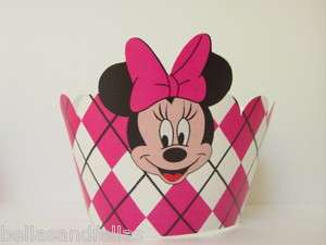 Minnie mouse cupcake wrappers, cupcake liners  
