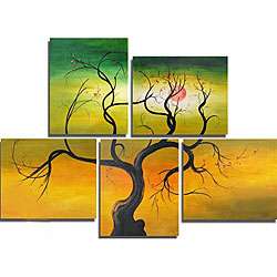 Hand painted Wild Tree Canvas Art  