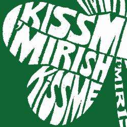   Angeles Pop Art Womens Kiss Me, Im Irish T shirt  