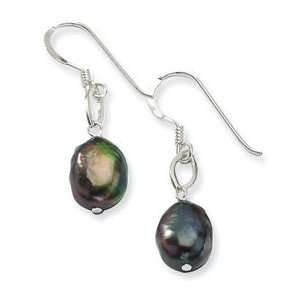    Sterling Silver Peacock Freshwater Cultured Pearl Earrings Jewelry