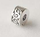 Authentic Sterling Silver Chamilia SWIRL Lock Bead MB 23