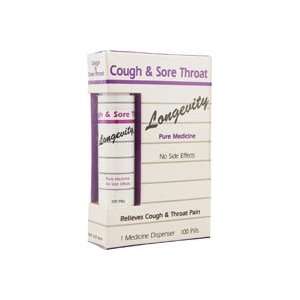  Longevity Cough and Sore Throat    100 Pills Health 