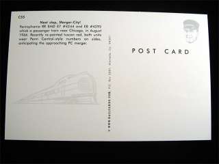 Penn Central Railroad Passenger Train Chicago Postcard  