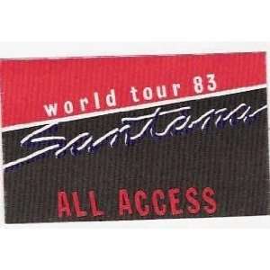  Santana World Tour Original Backstage Pass 1983