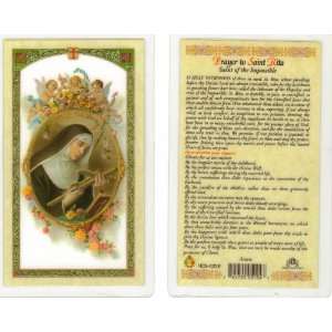  Saint/St. Rita Holy Prayer Card Patron of Difficult 