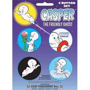  Casper The Friendly Ghost 4 Button Set *SALE* Sports 