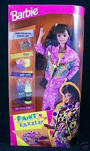 Paint N Dazzle Brunette Barbie NIB Mattel 10059  