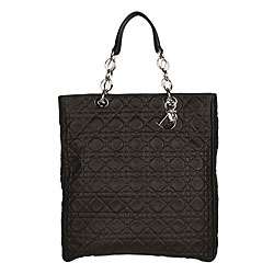 Dior Lady Dior Black Soft Tote Bag  