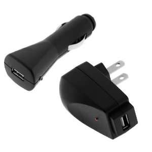  USB Car Charger + USB Home Travel Charger for T Mobile HTC 