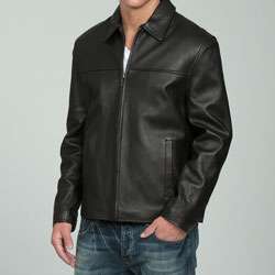 COLLEZIONE Mens Lambskin Leather Jacket  