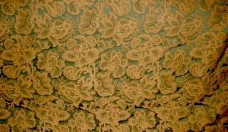 16.8y OPULENT Dk Green Gold Damask Dual Purpose Fabric  