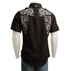 English Laundry Mens Embroidered Shirt  