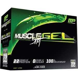 Muscle Pharm MuscleGel Shot Key Lime 12 Packets