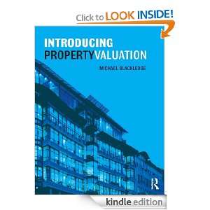 Introducing Property Valuation Michael Blackledge  Kindle 