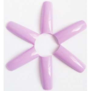  Nail Tips Violet 50 pcs/bag, Size 0 Beauty