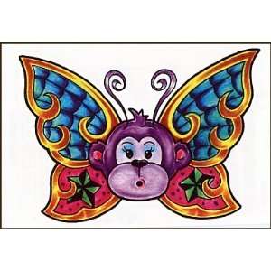  Monkey Butterfly Temporaray Tattoo Toys & Games