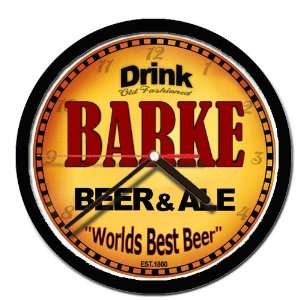  BARKE beer and ale cerveza wall clock 