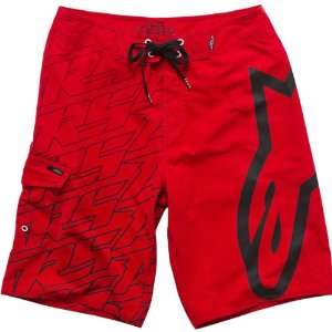   Boardshort Beach Swimming Shorts   Bright Red / Size 30 Automotive