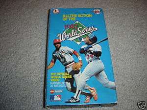 Official 1987 World Series VHS Minnesota Twins & Cards 086162536434 