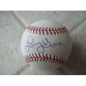 Larry Gura Signed Baseball   New York Yankees Official Ml  
