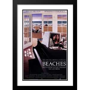 Beaches 20x26 Framed and Double Matted Movie Poster   Style A   1988