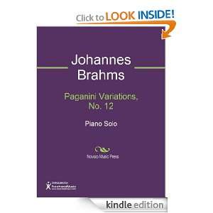   , No. 12 Sheet Music Johannes Brahms  Kindle Store