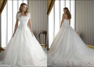 New Chapel Beach Wedding Dress Bride Ball Gown Size 6 8 10 12 + + +