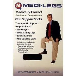  Medquip Mens Firm Support Socks 20 30mm Hg, Brown Health 