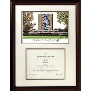  Bowling Green State University Graduate Framed Lithograph 