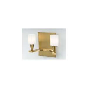   Series 2 Light Wall Sconce in Antique Brass with Morning Star glass