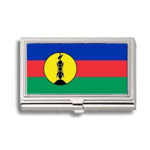  New Caledonia Caledonian 2 Flag Business Card Holder Metal 