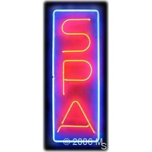Neon Sign   Spa (Vertical)   Large 13 x 32  Grocery 