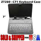 Leather Tablet Keyboard Case For Zenithink ZT280 C71 C71 ZT280