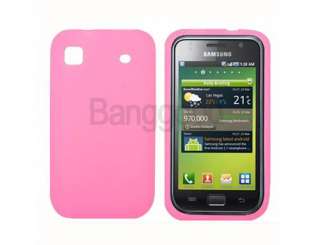 Pink Silicone Case Cover For Samsung i9000 Galaxy S 4G Vibrant T959
