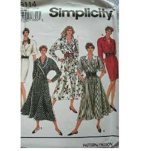   Pattern Misses Dress with Slim or Flared Skirt Size 12   14   16