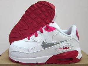   BABY AIR MAX 90 2007 TODDLERS [408112 110] White Silver Volt Cherry