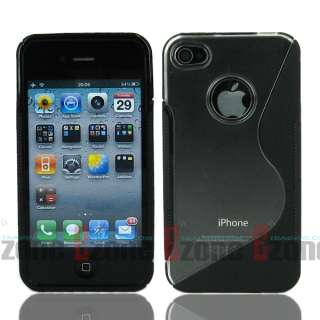   Line Silicone TPU protective Gel Case cover For apple iPhone 4S 4G 4