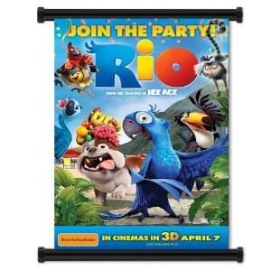 Rio Movie Fabric Wall Scroll Poster (16x23) Inches