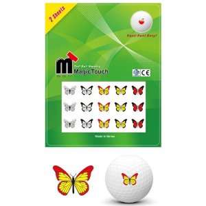 Mark your Golf Ball Magic Touch 2 Sheets Butterfly dotz Unique New 