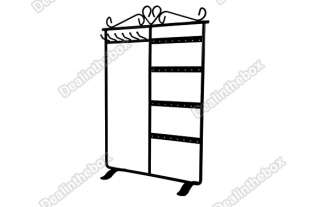32 Holes Earring Jewelry Display Rack Stand Holder New  